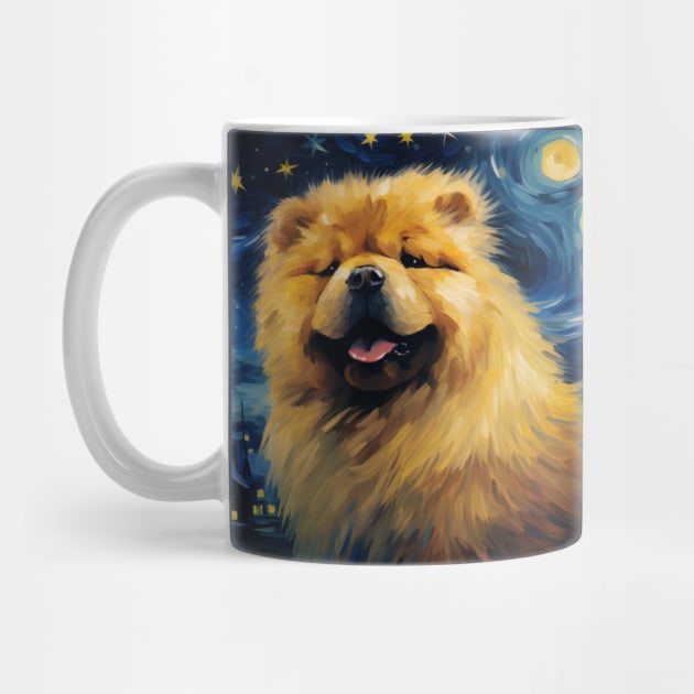 Chow Chow Dog Night by NatashaCuteShop